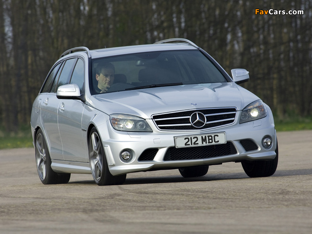 Pictures of Mercedes-Benz C 63 AMG Estate UK-spec (S204) 2008–11 (640 x 480)