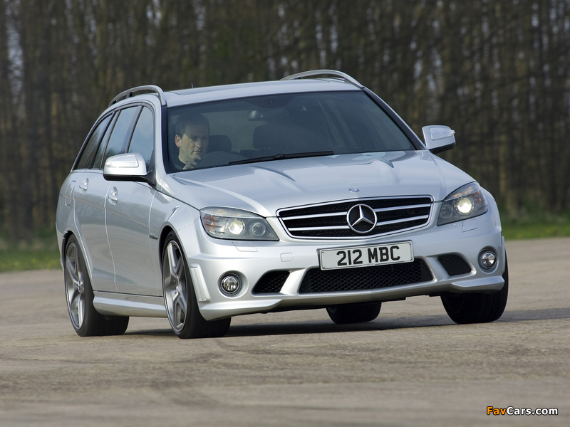 Pictures of Mercedes-Benz C 63 AMG Estate UK-spec (S204) 2008–11 (800 x 600)