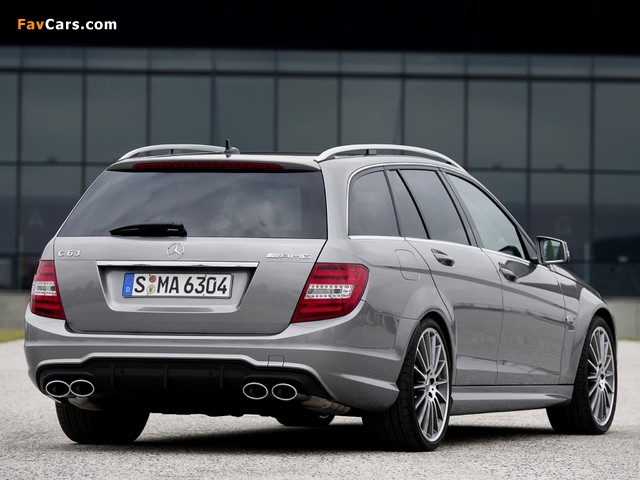 Pictures of Mercedes-Benz C 63 AMG Estate (S204) 2011 (640 x 480)