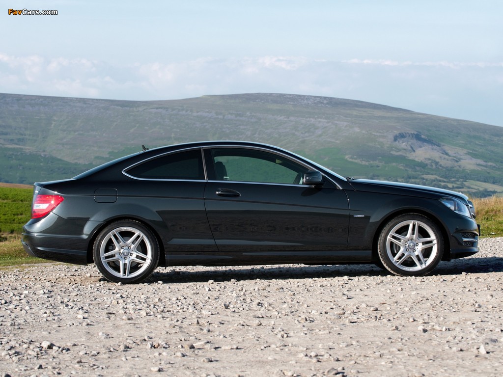 Pictures of Mercedes-Benz C 220 CDI Coupe UK-spec (C204) 2011 (1024 x 768)