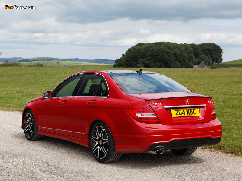 Pictures of Mercedes-Benz C 220 CDI AMG Sports Package UK-spec (W204) 2011 (800 x 600)