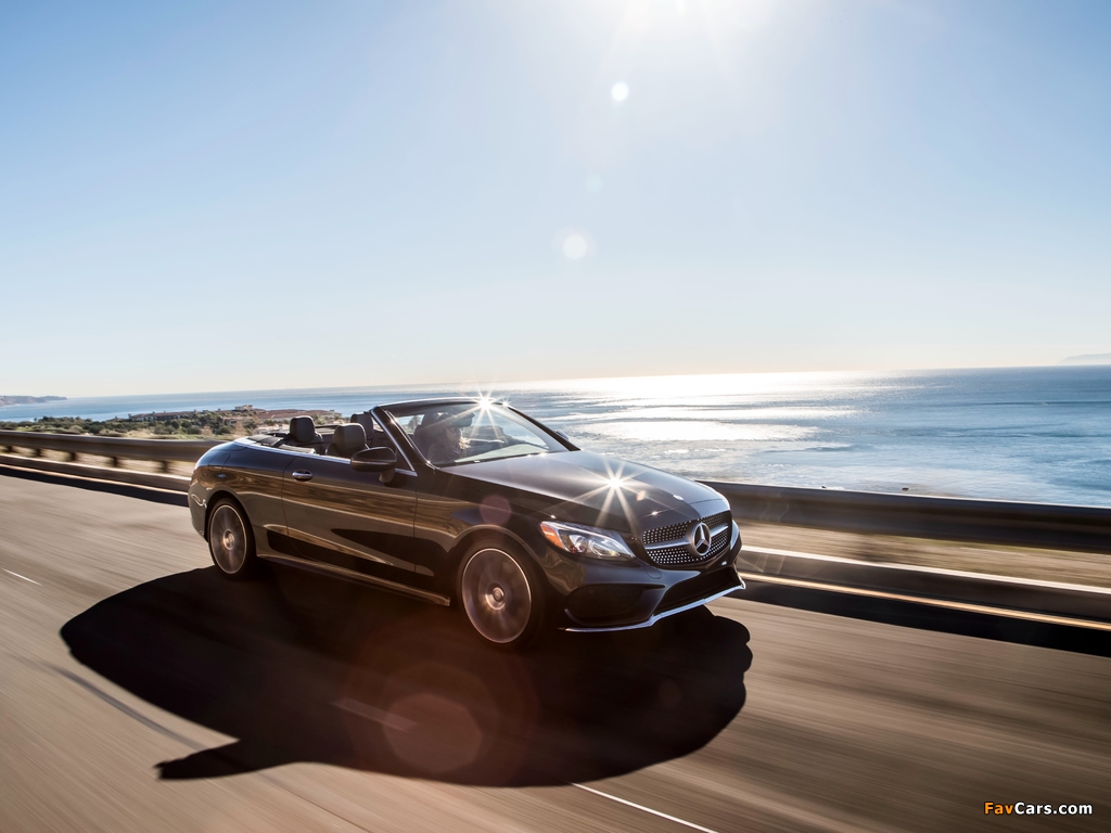 Pictures of Mercedes-Benz C 300 4MATIC Cabriolet AMG Line North America (C205) 2016 (1024 x 768)