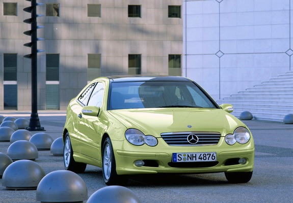 Mercedes-Benz C 200 Kompressor Sportcoupe (C203) 2001–05 wallpapers