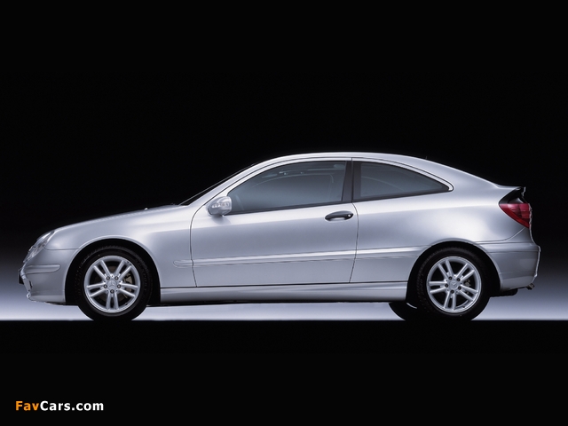 Mercedes-Benz C-Klasse Sportcoupe (C203) 2001–07 wallpapers (640 x 480)