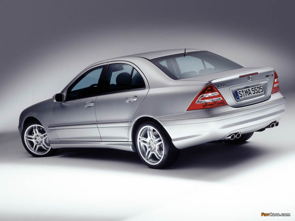 Mercedes-Benz C 55 AMG (W203) 2004–07 wallpapers (1024 x 768)