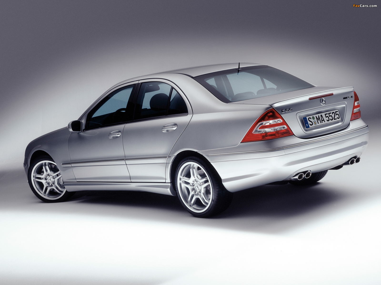 Mercedes-Benz C 55 AMG (W203) 2004–07 wallpapers (1600 x 1200)