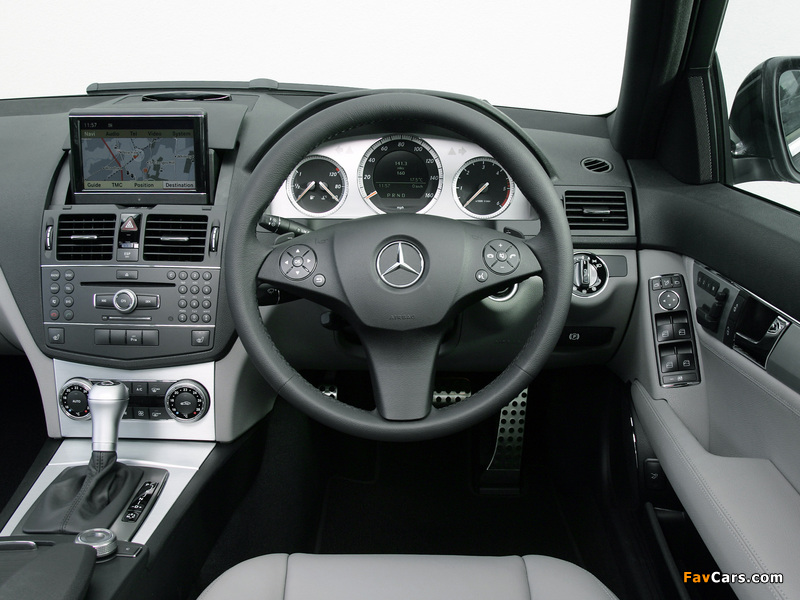 Mercedes-Benz C 220 CDI Sport UK-spec (W204) 2007–11 wallpapers (800 x 600)
