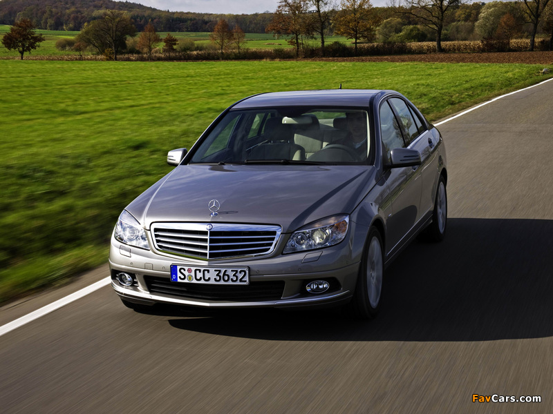 Mercedes-Benz C 350 CGI BlueEfficiency (W204) 2008–11 wallpapers (800 x 600)