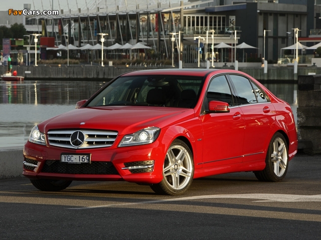 Mercedes-Benz C 250 AMG Sports Package AU-spec (W204) 2011 wallpapers (640 x 480)