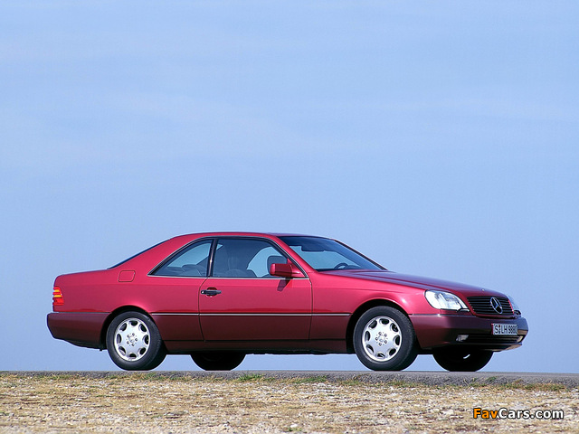 Mercedes-Benz 500 SEC (C140) 1992–93 wallpapers (640 x 480)