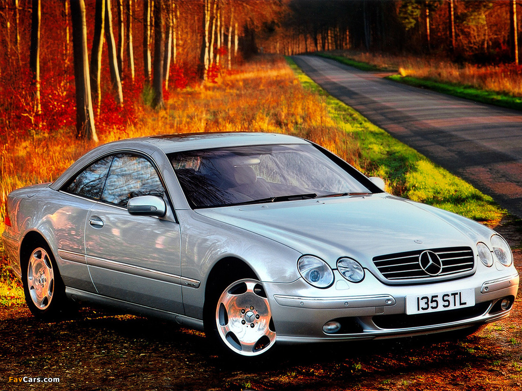 Mercedes-Benz CL 600 UK-spec (C215) 1999–2002 wallpapers (1024 x 768)