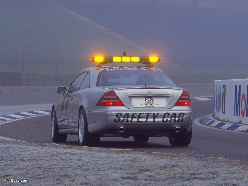 Mercedes-Benz CL 55 AMG F1 Safety Car (C215) 2000–01 photos (1024 x 768)