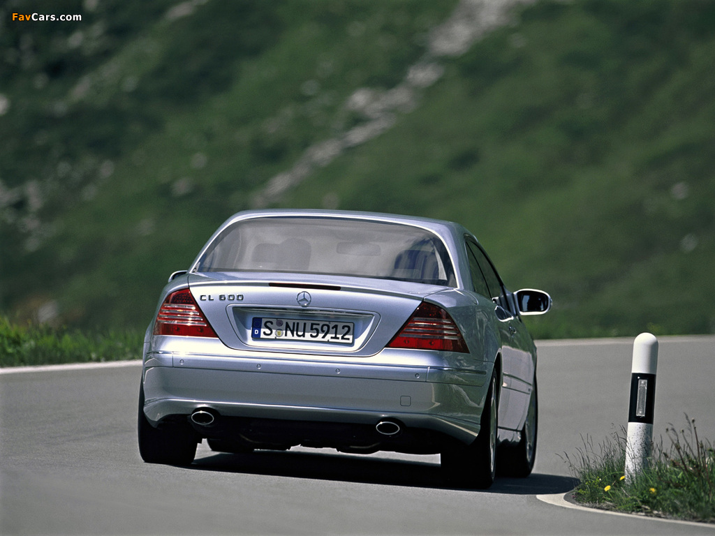 Mercedes-Benz CL 600 (C215) 2002–06 images (1024 x 768)