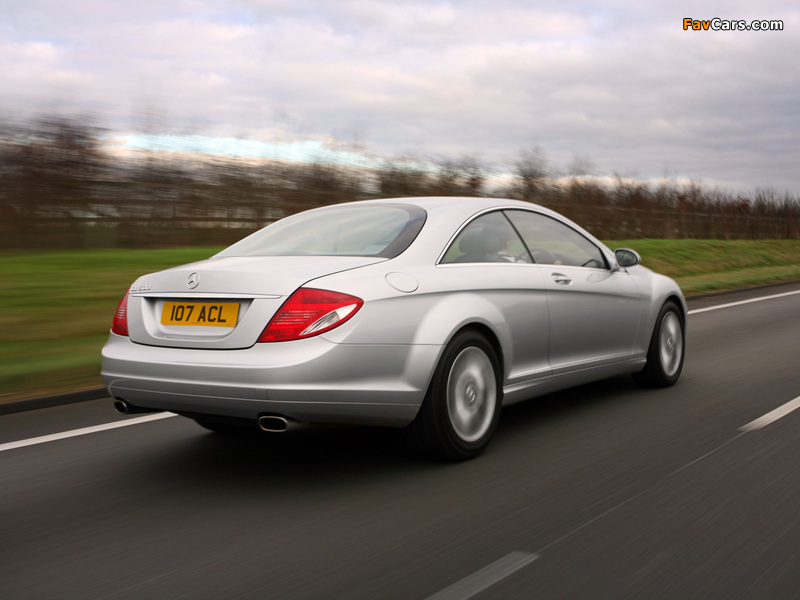 Mercedes-Benz CL 500 UK-spec (C216) 2006–10 wallpapers (800 x 600)