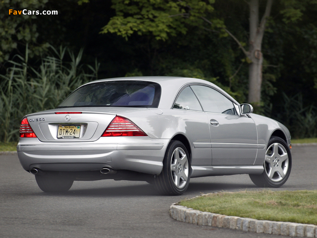 Pictures of Mercedes-Benz CL 500 US-spec (C215) 1999–2006 (640 x 480)