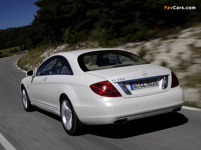 Pictures of Mercedes-Benz CL 500 BlueEfficiency (S216) 2010 (640 x 480)