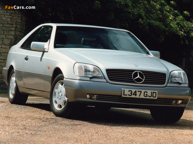 Mercedes-Benz 600 SEC UK-spec (C140) 1992–93 wallpapers (640 x 480)