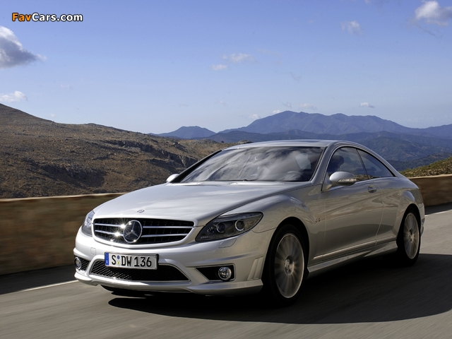 Mercedes-Benz CL 63 AMG (C216) 2007–10 wallpapers (640 x 480)