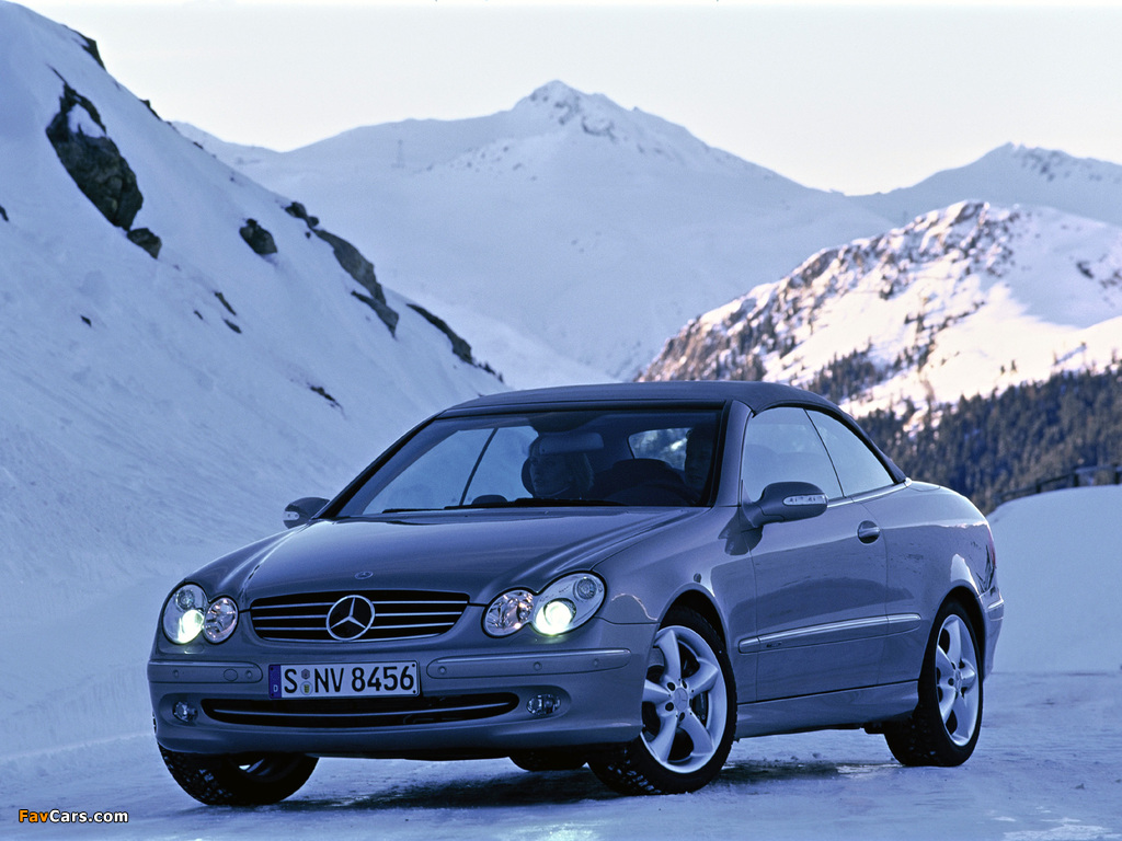 Images of Mercedes-Benz CLK 500 Cabrio (A209) 2003–05 (1024 x 768)
