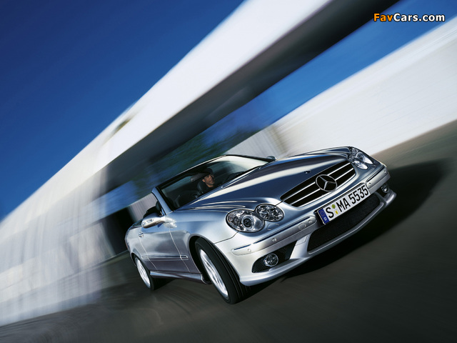 Images of Mercedes-Benz CLK 55 AMG Cabrio (A209) 2005–06 (640 x 480)