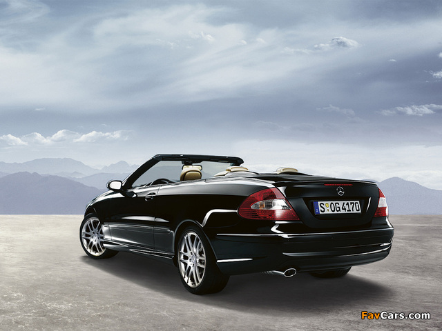 Images of Mercedes-Benz CLK-Klasse Cabrio Sport Edition (A209) 2007 (640 x 480)