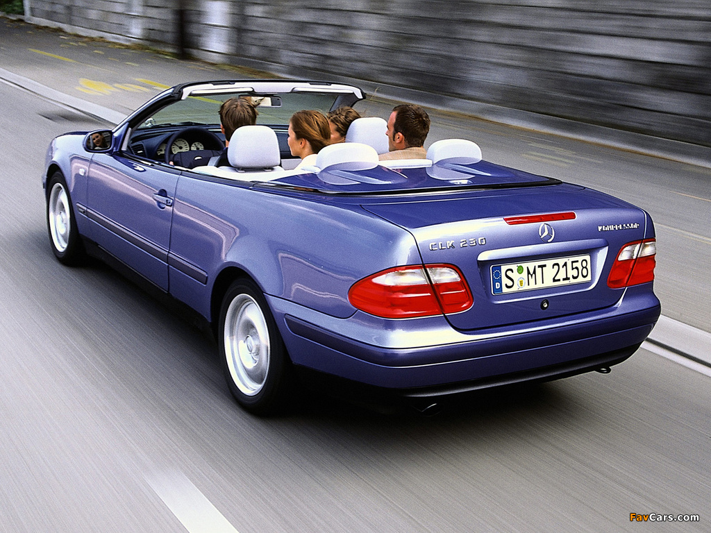 Mercedes-Benz CLK 230 Kompressor Cabrio (A208) 1998–2002 wallpapers (1024 x 768)