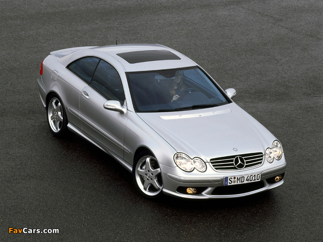 Mercedes-Benz CLK 55 AMG (C209) 2002–05 photos (640 x 480)