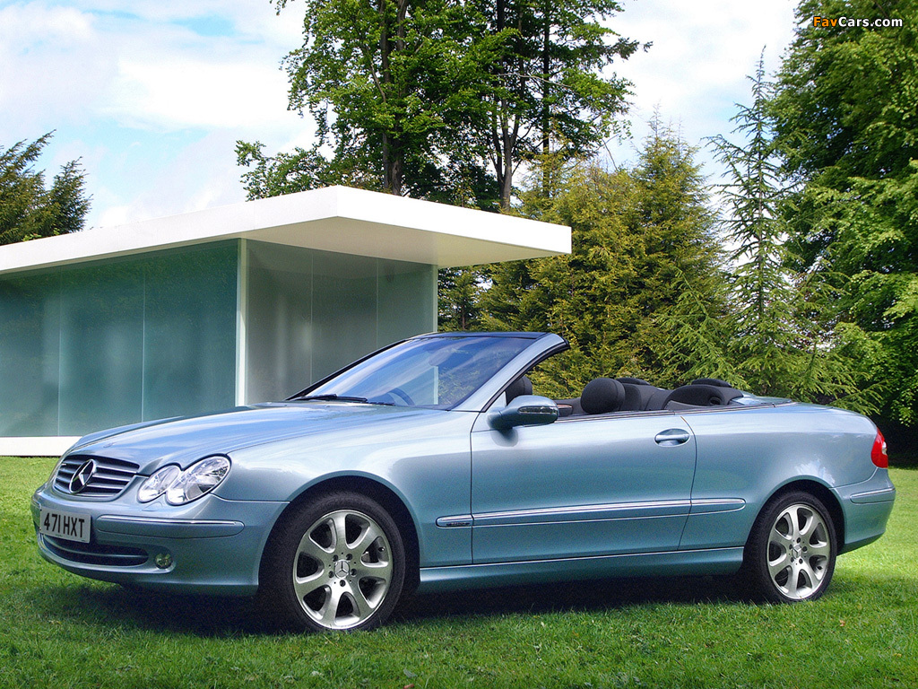 Mercedes-Benz CLK 240 Cabrio UK-spec (A209) 2003–05 images (1024 x 768)