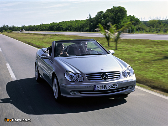 Mercedes-Benz CLK 240 Cabrio (A209) 2003–05 images (640 x 480)