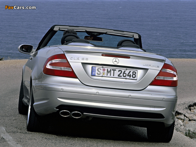 Mercedes-Benz CLK 55 AMG Cabrio (A209) 2003–05 photos (640 x 480)