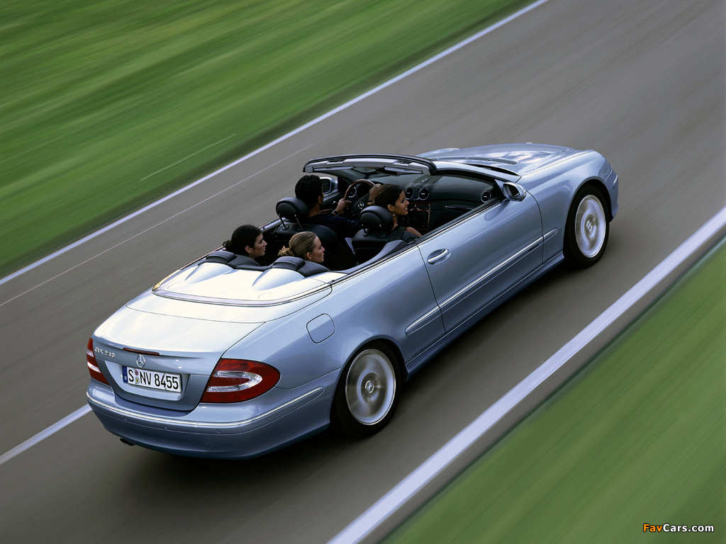Mercedes-Benz CLK 240 Cabrio (A209) 2003–05 pictures (1024 x 768)