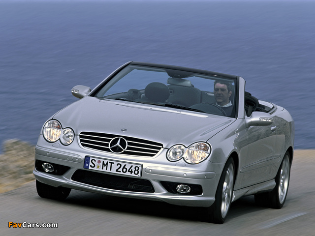 Mercedes-Benz CLK 55 AMG Cabrio (A209) 2003–05 pictures (640 x 480)
