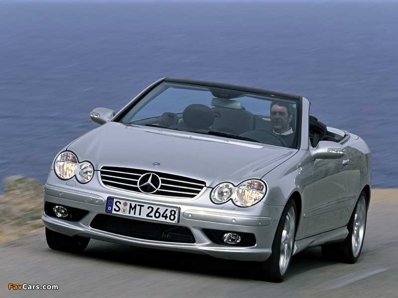 Mercedes-Benz CLK 55 AMG Cabrio (A209) 2003–05 pictures (800 x 600)