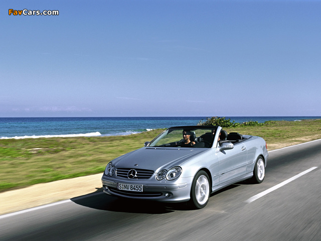 Mercedes-Benz CLK 240 Cabrio (A209) 2003–05 pictures (640 x 480)