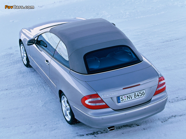 Mercedes-Benz CLK 500 Cabrio (A209) 2003–05 pictures (640 x 480)