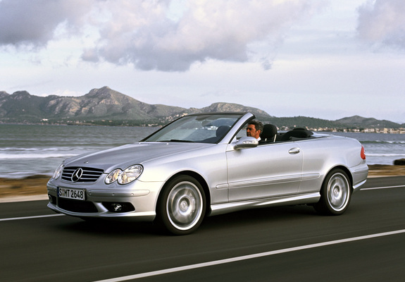 Mercedes-Benz CLK 55 AMG Cabrio (A209) 2003–05 wallpapers