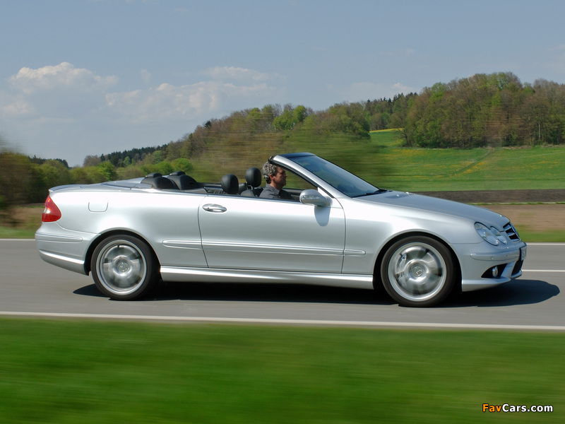 Mercedes-Benz CLK 55 AMG Cabrio (A209) 2005–06 images (800 x 600)