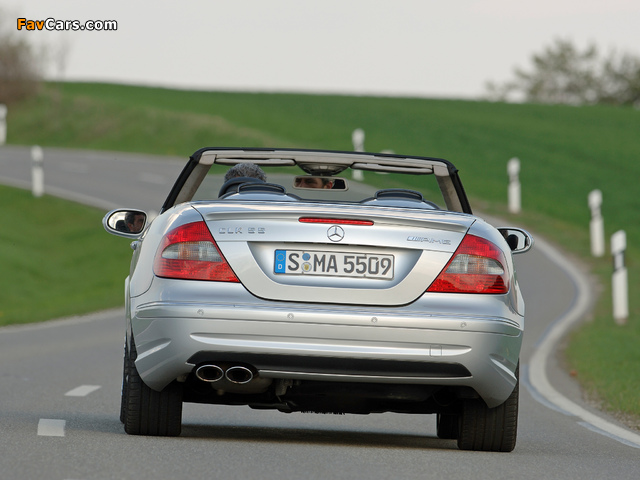 Mercedes-Benz CLK 55 AMG Cabrio (A209) 2005–06 images (640 x 480)