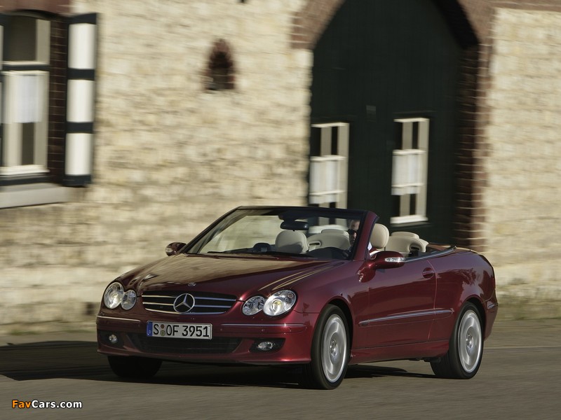 Mercedes-Benz CLK 320 CDI Cabrio (A209) 2005–10 photos (800 x 600)