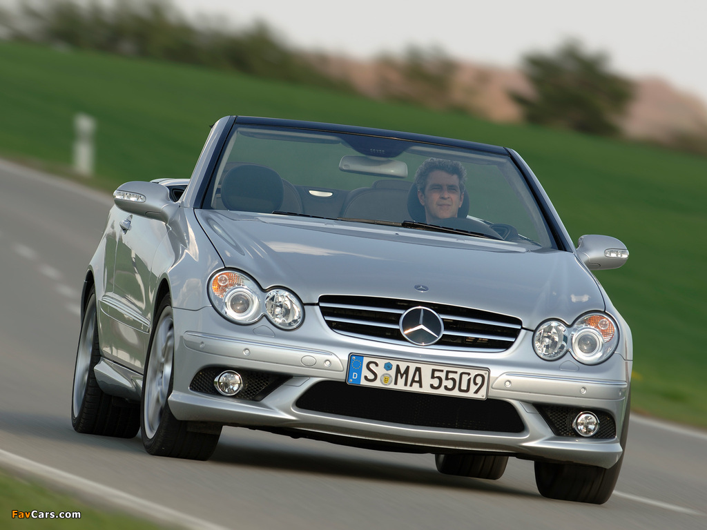 Mercedes-Benz CLK 55 AMG Cabrio (A209) 2005–06 photos (1024 x 768)