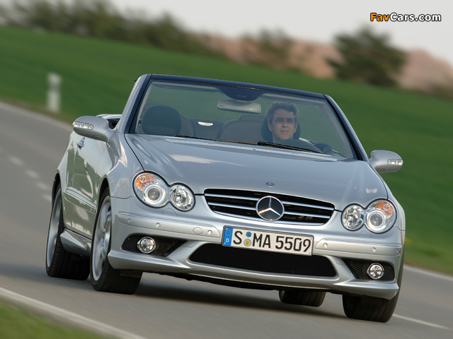 Mercedes-Benz CLK 55 AMG Cabrio (A209) 2005–06 photos (640 x 480)