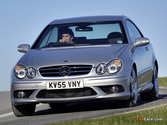 Mercedes-Benz CLK 320 CDI AMG Sports Package UK-spec (C209) 2005–09 photos (640 x 480)
