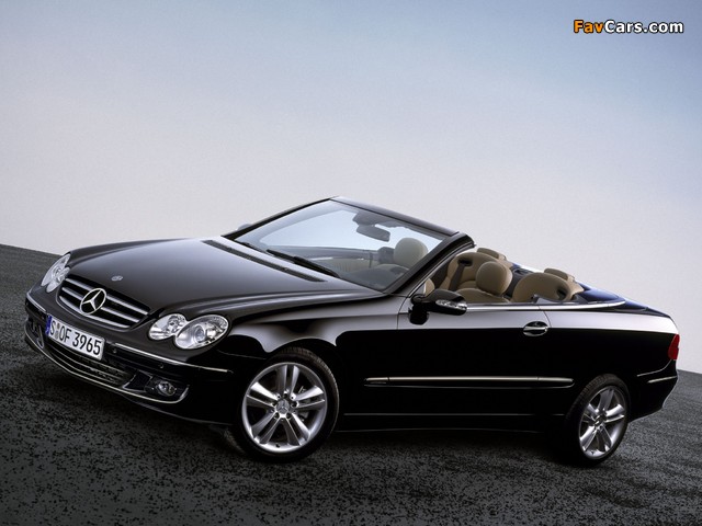 Mercedes-Benz CLK 320 CDI Cabrio (A209) 2005–10 photos (640 x 480)