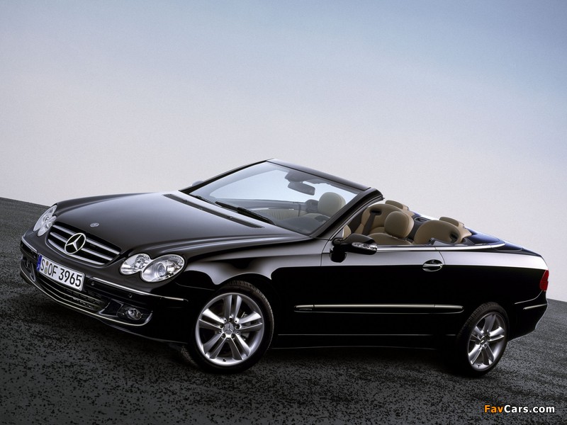 Mercedes-Benz CLK 320 CDI Cabrio (A209) 2005–10 photos (800 x 600)