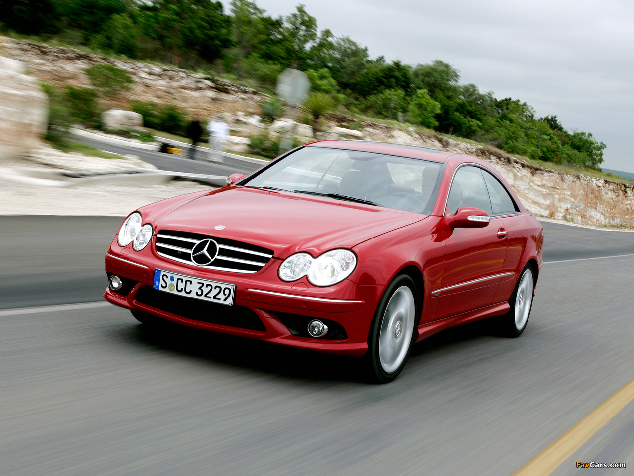 Mercedes-Benz CLK 320 CDI AMG Sports Package (C209) 2005–09 pictures (1280 x 960)