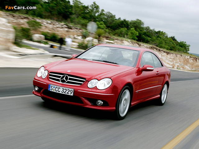 Mercedes-Benz CLK 320 CDI AMG Sports Package (C209) 2005–09 pictures (640 x 480)