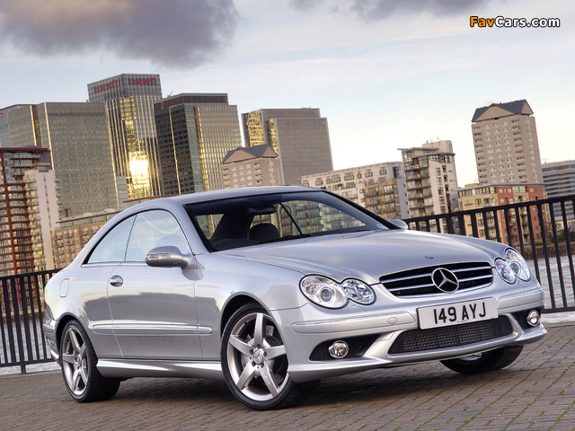 Mercedes-Benz CLK 320 CDI AMG Sports Package UK-spec (C209) 2005–09 pictures (640 x 480)