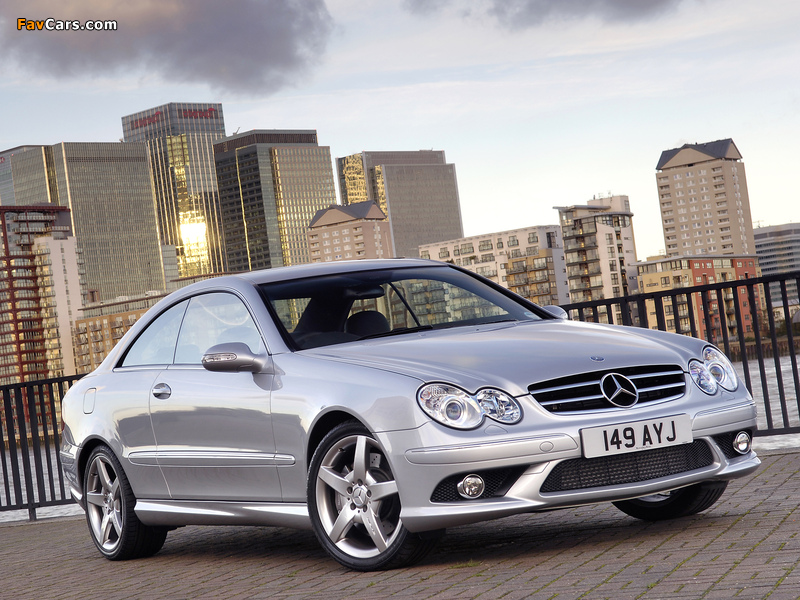 Mercedes-Benz CLK 320 CDI AMG Sports Package UK-spec (C209) 2005–09 pictures (800 x 600)