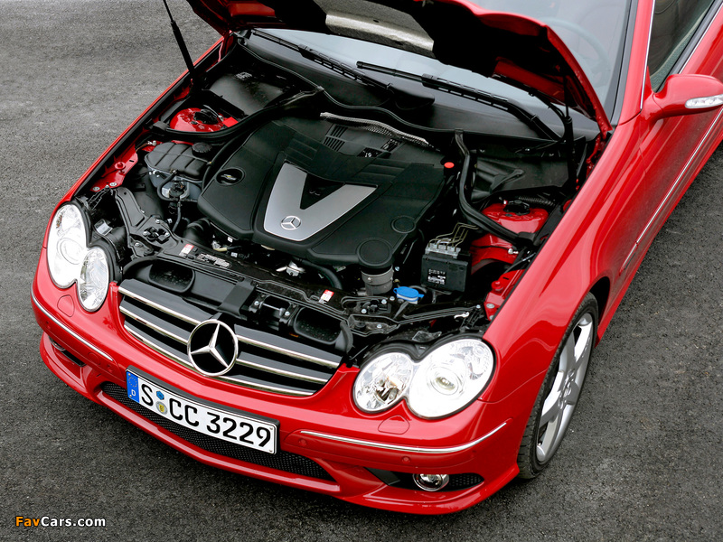 Mercedes-Benz CLK 320 CDI AMG Sports Package (C209) 2005–09 wallpapers (800 x 600)