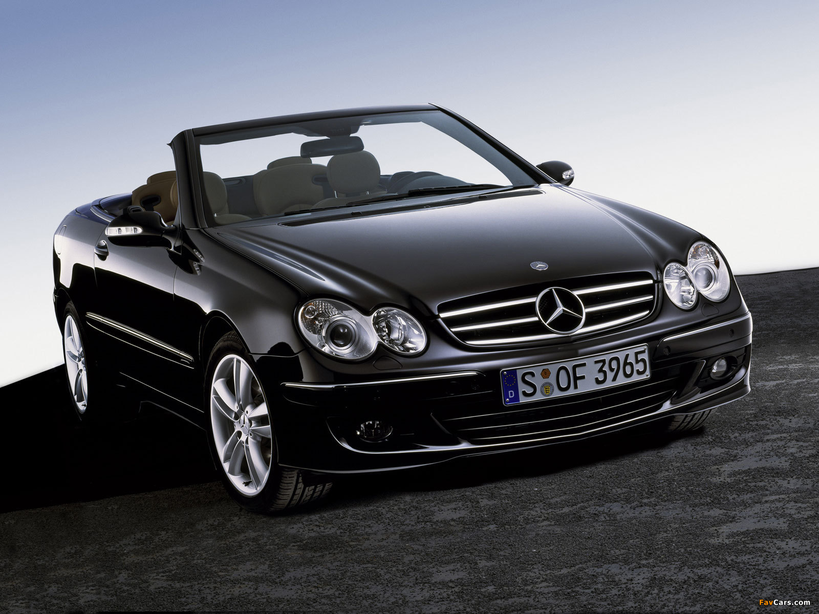 Mercedes-Benz CLK 320 CDI Cabrio (A209) 2005–10 wallpapers (1600 x 1200)